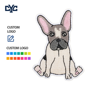 Patchs brodés personnalisés ODM à motif animalier (bulldog, cactus, papillon) à coudre pour la décoration de vêtements – Conception gratuite - Product Image 1