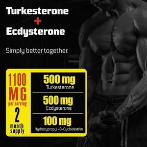 Cápsulas de Ecdisterona y Turkesterona, Potenciador de Energía, Desarrollo Muscular, Aumento de Masa Muscular, Tabletas para Ganar Músculo, Suplementos para Aumentar de Peso - Product Image 3