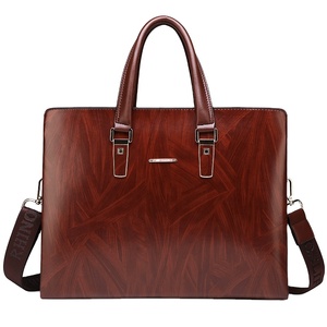 Sacs à bandoulière en cuir élégants pour hommes de grande capacité, sacs à main décontractés pour le travail, sacs à main en cuir PU pour le travail - Product Image 1