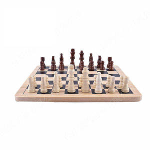 Exquisite 29cm <strong>Small</strong> Non-Folding <strong>Wooden</strong> Chessboard Set for Children Classic <strong>Wooden</strong> <strong>Chess</strong> <strong>Pieces</strong> Thinking Game - Product Image 3