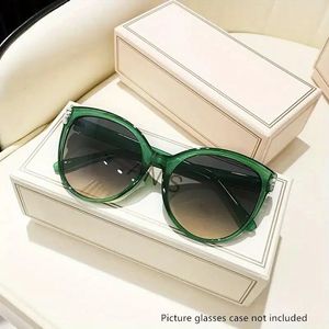 Gafas de sol con montura redonda de PC, montura completa, lentes grises, protección UV, para viajes a la playa, conducción, estilo moderno - Product Image 5