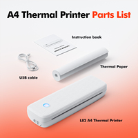 Impresora Térmica Portátil Luck Jingle L82 A4, Certificación FCC BSCI CE, Impresión sin Tinta, Etiquetas de 2-8 Pulgadas, Servicio Personalizado de Fábrica