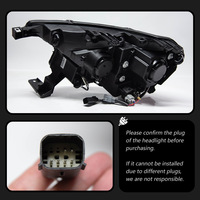 Conjunto de Faros Delanteros LED Completos con Señal de Giro Dinámica Secuencial DRL, Lámpara Modificada Compatible con Ford Everest SUV 2016-2019, Pieza de Mejora
