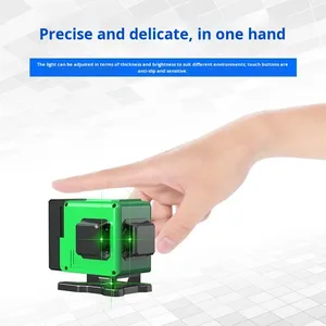 Mini niveau laser ultra-petit haute puissance, lumière verte, 16 lignes, pose de carrelage, nivellement automatique - Product Image 4