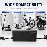 Chargeur de vélo électrique HAOXING 54,6 V 2 A pour batterie lithium, service OEM Brésil, prise US, certifié CE/FCC, importateur de vélos électriques