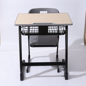 Escritorio escolar Lin Ying con cesta de almacenamiento para estudiantes de primaria y secundaria, estilo moderno minimalista, material de tablero - Product Image 3