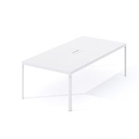 Table de conférence convertible modulaire extensible de luxe moderne Offre Spéciale modèle «neige» pour 4-12 personnes réunions à domicile, école, bureau