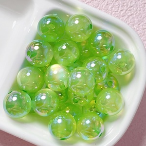 Mode 16Mm gelée oeil de chat trou droit perles en vrac bricolage téléphone portable chaîne matériel bijoux acrylique perles rondes - Product Image 6