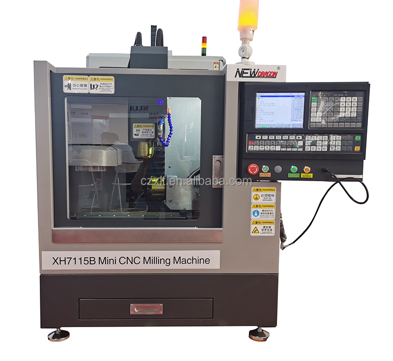 XH7115B Mini CNC Milling Machine - 4 Axis CNC Machining for Light