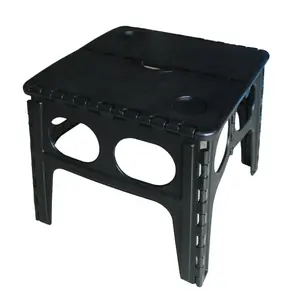 Bafuluo new arriving korea japan style Mini PP plastic foldable black table with kids