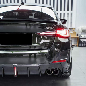 Nuevo Difusor Trasero de Escape de Fibra de Carbono G26 425i <span class=keywords><strong>430i</strong></span> <span class=keywords><strong>Gran</strong></span> Coupé con Lámpara para Serie 4 2023 (Tejido de Sarga 3k Atornillable) - Product Image 5