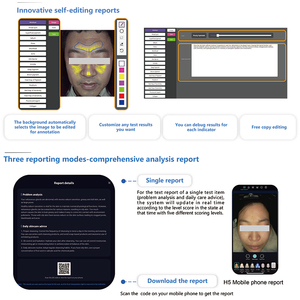B3 A6 Plus AI Facial Skin Analyzer Machine UV LCD <b>WiFi</b> iPad Compatible Salon Use Model Magic Mirror Skin Scanner Factory - Product Image 5