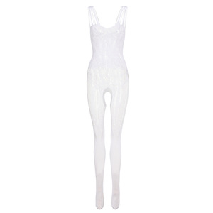 Ensemble nuisette et bas en dentelle de nylon style européen-américain, tissu Dobby, uniforme séduisant, allure jeune et pure, accessoires de lingerie, ensemble une pièce - Product Image 3