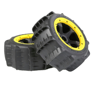 Pneus arrière pour buggy RC HPI <span class=keywords><strong>BAJA</strong></span> <span class=keywords><strong>5B</strong></span> 2e génération 185x80 ROFUN 855691, roues en plastique, jantes à pagaies pour monster truck à l'échelle 1/5, course sur route et dunes - Product Image 3