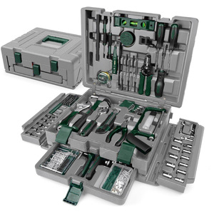 Juego de herramientas manuales multifuncionales para el hogar, 379 piezas, caja de herramientas de acero con alto contenido de carbono para reparaciones en el hogar y el automóvil - Product Image 1