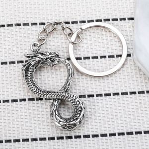 Vintage Chinese Keychain Metal Dragon Lucky <b>Key</b> <b>Chains</b> Gift for Men and Women <b>Key</b> Ring Charm Pendant Accessories Dragon Keychain - Product Image 4