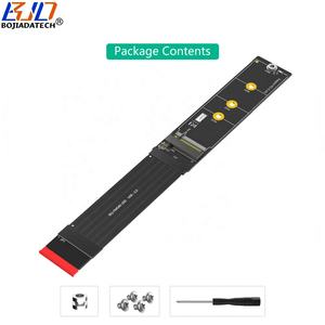 กุญแจ M.2 180องศา NGFF-M ไปยังคีย์ M/B + M PCIe 4.0 4X 2280 M2การ์ดอะแดปเตอร์ SSD NVMe + สายเคเบิลข้อมูลที่ยืดหยุ่น20ซม. 30ซม. ในสต็อก - Product Image 6