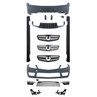 Kit de carrosserie pour calandre de pare-chocs avant Mercedes-Benz Classe C W204 2011-2014, style C63 AMG, installation par clip, amélioration et rétrofit