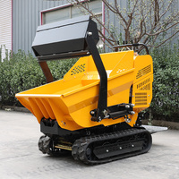 Kostenloser Versand 500kg Diesel-Mini-Raupendumper mit Hydraulikpumpe und Kippfunktion für Bau- und Landwirtschaftseinsatz