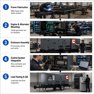 Groupe électrogène diesel Cummins EAC EPA 500Kva 600kva 650kva 700kva de haute qualité, silencieux, insonorisé, haute puissance, pour usage industriel et d'urgence - Product Image 6