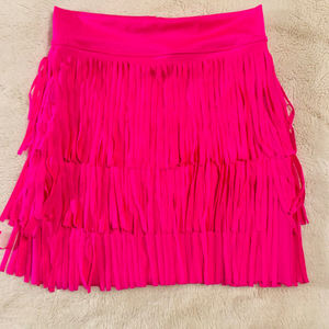 Faux daim Western Rodeo jupe enfant en bas âge enfants en cuir végétalien Boho frange jupes filles frange <span class=keywords><strong>Mini</strong></span> jupe - Product Image 4