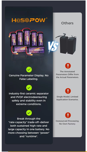 แบตเตอรี่โดรนเกษตรมืออาชีพ Hosopow 8S 22000mAh แบตเตอรี่ลิเธียม 30.4V 500+ รอบการใช้งาน แบตเตอรี่ความจุสูง - Product Image 4