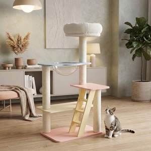 Árbol para Gatos Multifuncional de Alta Calidad con Cama Acogedora, Postes para Rascar y Plataformas de Juego para Gatos de Cualquier Tamaño, Venta al Por Mayor - Product Image 1
