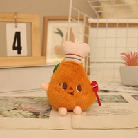 Porte-clés promotionnel en peluche douce personnalisé, mignon et mini, en forme de hamburger, frites, toast et hot-dog de fast-food