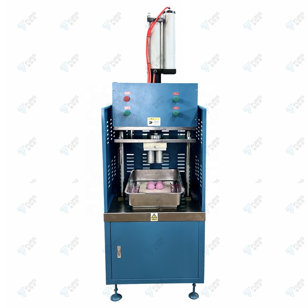 Bath bomb press machine with aluminum bath bomb molds