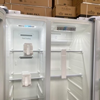 Réfrigérateur à double porte, vente directe usine, légère congélation, refroidissement par ventilateur, dégivrage automatique, commande manuelle, haute efficacité énergétique