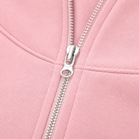 Dames Zip-up Hoodie Set met wijde joggingbroek, casual trainingspak, op maat gemaakte private label OEM ODM kledingfabrikant groothandel