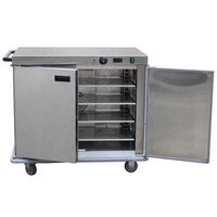 Chariot chauffant isotherme double couche en acier inoxydable pour aliments chauds, avec fil chauffant, économe en énergie, pour grands banquets