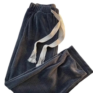 <span class=keywords><strong>Pantaloni</strong></span> Casual Casual in <span class=keywords><strong>velluto</strong></span> <span class=keywords><strong>a</strong></span> <span class=keywords><strong>coste</strong></span> da uomo e da <span class=keywords><strong>donna</strong></span> primavera e autunno giovani sportivi con ricami verticali - Product Image 1