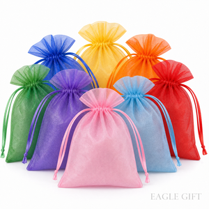 Sac <span class=keywords><strong>en</strong></span> <span class=keywords><strong>organza</strong></span> avec cordon de serrage 7x9 cm, impression de logo personnalisée, <span class=keywords><strong>sachet</strong></span> portable pour bijoux, parfums, cosmétiques, mini bonbons et emballages cadeaux - Product Image 2