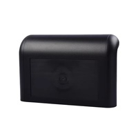 Boîtier de bureau rectangulaire en plastique ABS à coins arrondis, noir, pour équipement de test, boîtier de contrôleur électronique