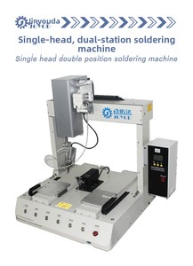 Mesin Solder Desktop Satu Kepala Dua Stasiun dengan Motor Penggerak Gir Otomatis untuk Peralatan Papan Sirkuit Solder Kawat - Product Image 4