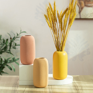 Vase en céramique créatif à finition mate avec fonction hydroponique pour salon, B&B, présentation de fleurs séchées, décoration d'intérieur de luxe léger - Product Image 3