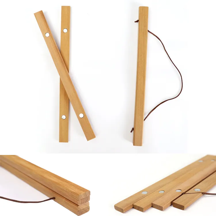 DIY assemble frame magnetic wood teak poster hanger 15cm 8" 11" 14" 18" 18" 20" 24" 25" 20" 100cm custom size