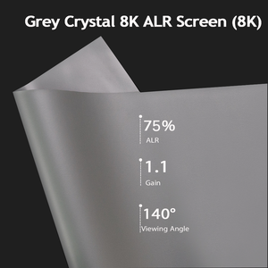 Écran de projection motorisé à levage automatique, haute qualité, luxe, coupe-vent, fixation au plafond/mur, faible bruit, gris cristal, noir diamant - Product Image 5