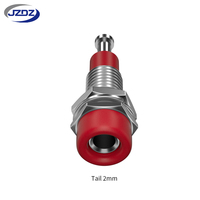 JZDZ 2mm Bornier de panneau femelle allongé en alliage, connecteur jack banane J.40006