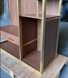 高級真鍮フレームホテルワードローブミニバーコート付きハンギングバー荷物ホルダー収納棚キャビネットクローゼットサイズカスタム - Product Image 5