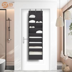 Over The Door <b>Shoe</b> Organizer 10 Pockets Heavy Duty Black Hanging <b>Shoe</b> Rack For Closet Door Storage - Product Image 2
