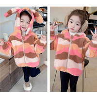 Tissu d'extérieur en polyester jacquard ondulé orange pour l'automne et l'hiver, peluche unie texturée pour enfants et femmes, matière pour jouets