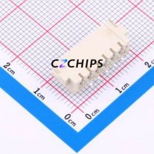 XDWF-2500-06P Wire-to-Board Pin Header SMD,P=2.5mm Connector 1x6P 2.5mm Horizontal Mount 1 - Product Image 2