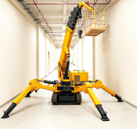 Grue araignée de 1,5 tonne fabriquée en Chine, à flèche télescopique et commande sans fil pour levage de haute précision