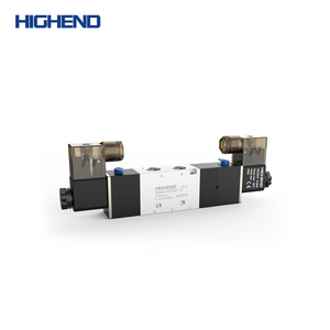 Válvula Solenoide de Precisión de Doble Bobina <span class=keywords><strong>4V330C</strong></span> de 5/3 Vías con Centro Cerrado, Válvula de Control Neumática de 3 Posiciones para Cilindro de Sujeción - Product Image 1
