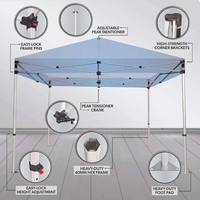 Nouvelle grande tente publicitaire 3x3 Berber Motorctoss Gazebo du fournisseur professionnel pour les événements intérieurs et les célébrations en plein air
