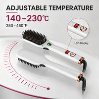 Torlin Static Free Quick MCH Chauffage rapide haute température 450 ℉   Brosse lissante thermique professionnelle à ions négatifs