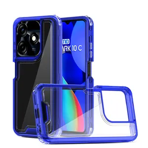 3 In 1 Transparent Phone Case For TECNO Spark 20 Pro 360 Full Heavy Duty Phone Case For TECNO Spark 20 Pro Plus