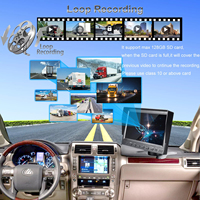 1080P 7 pouces Quad DVR moniteur 4 canaux 720P caméra de recul en métal Kit de conduite multimédias pour camions caméra de recul 1 an